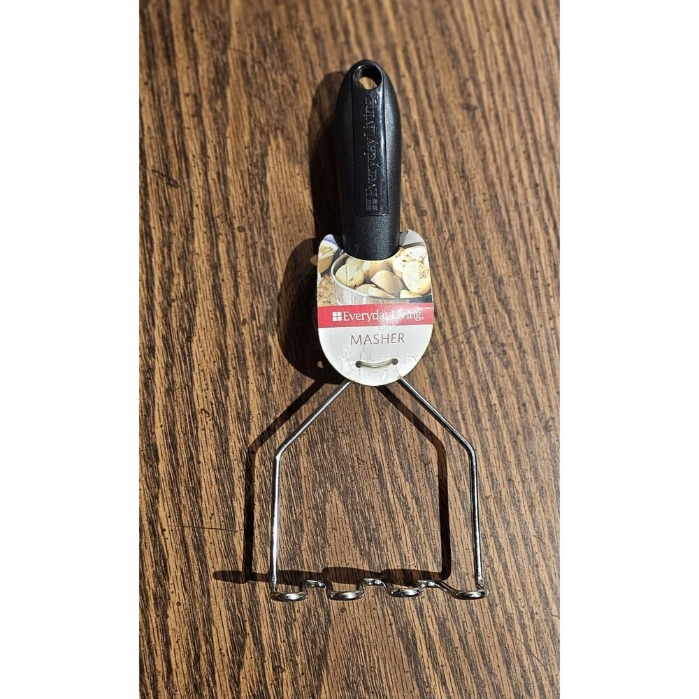 Vintage EVERYDAY LIVING Stainless Steel Potato Masher~Kitchen Utensil New